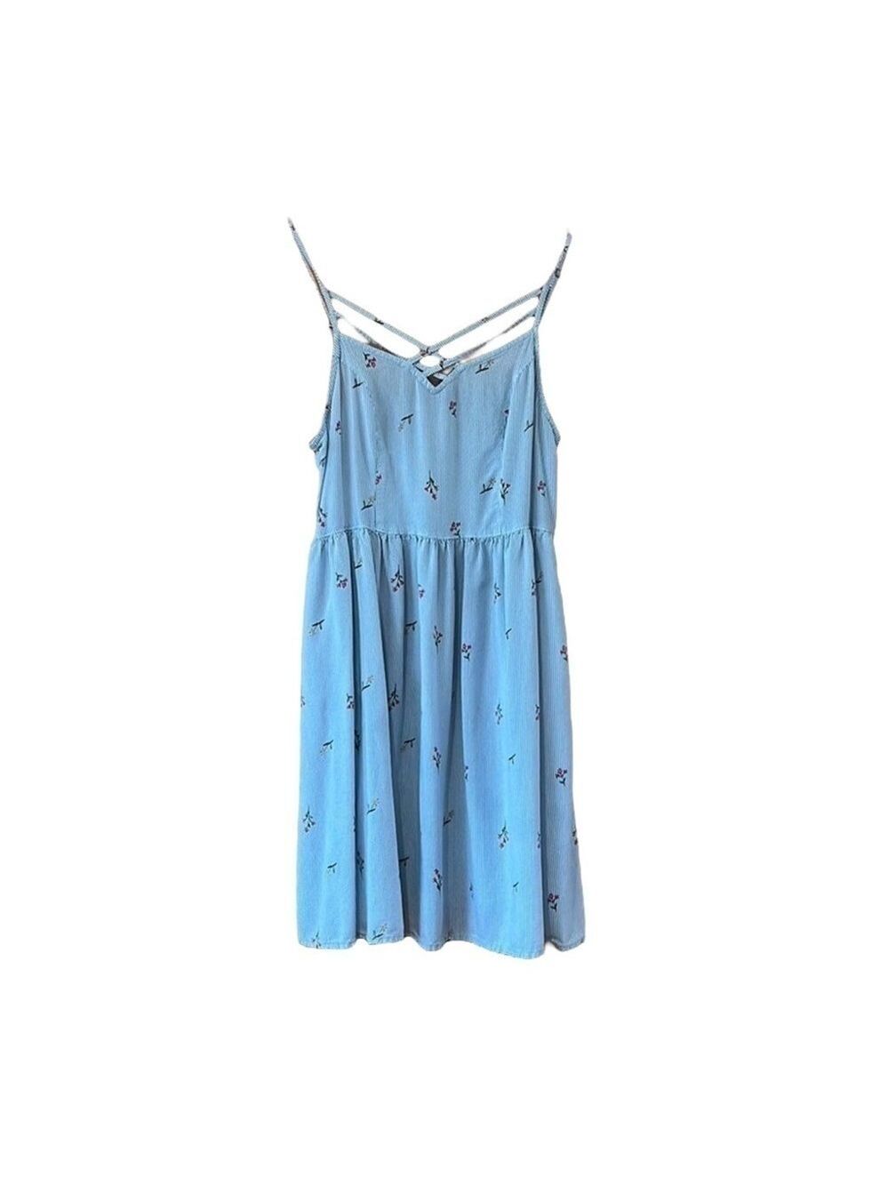 SO Floral Sundress Spaghetti Straps Large Junior's